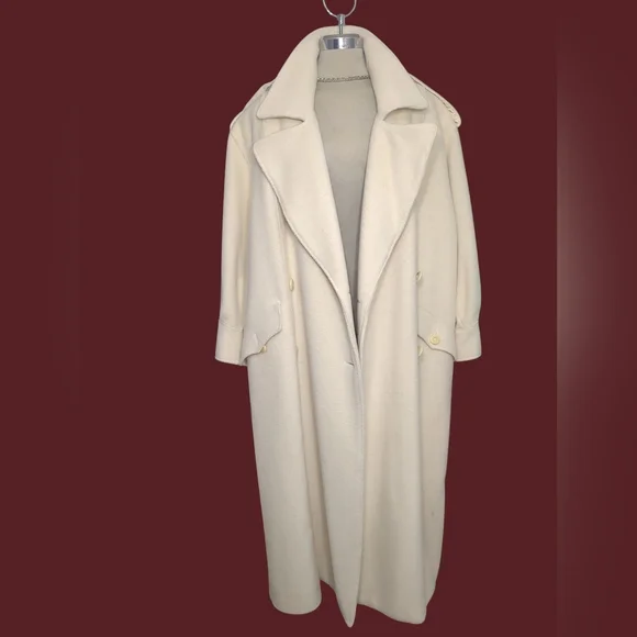 Harve Benard Cream Belted Coat - Picture 6 of 14